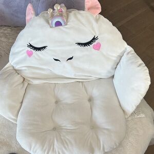 White Unicorn Seat/Cushion